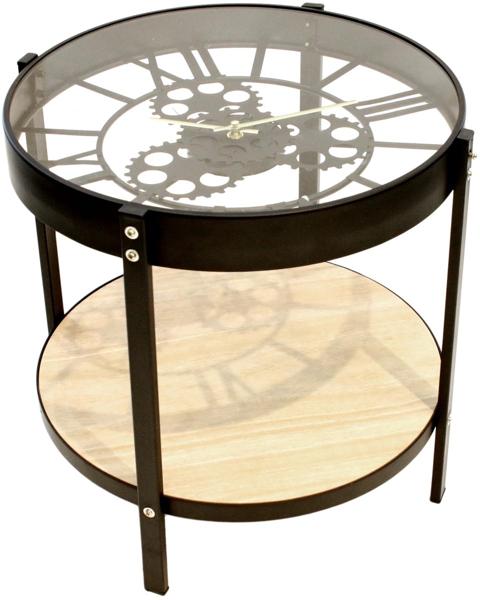 Omgoods - Bijzettafel met Klok, Modern Design