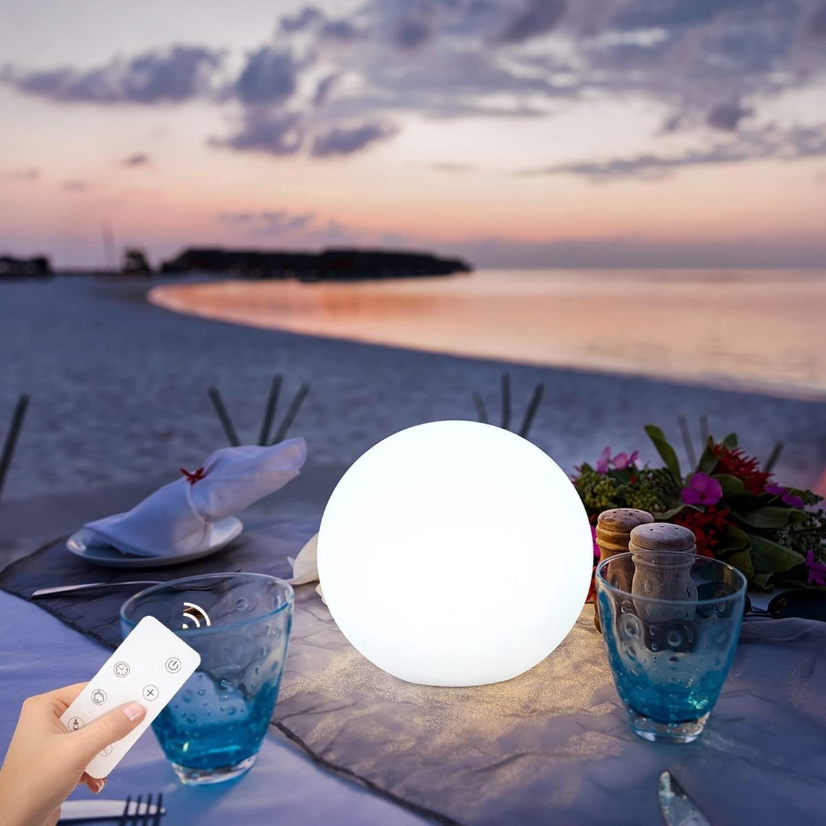 Omgoods - Draadloze LED Tafel Lamp Dimbaar met Afstandsbediening - IP45 Waterproof