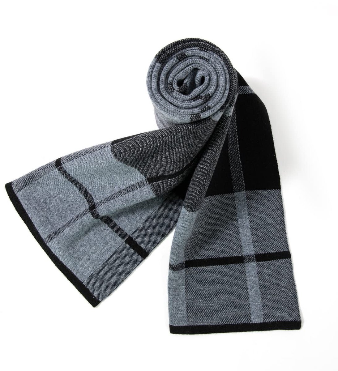 Omgoods - Merino Wol Tartan Sjaal voor Mannen met Gift Box