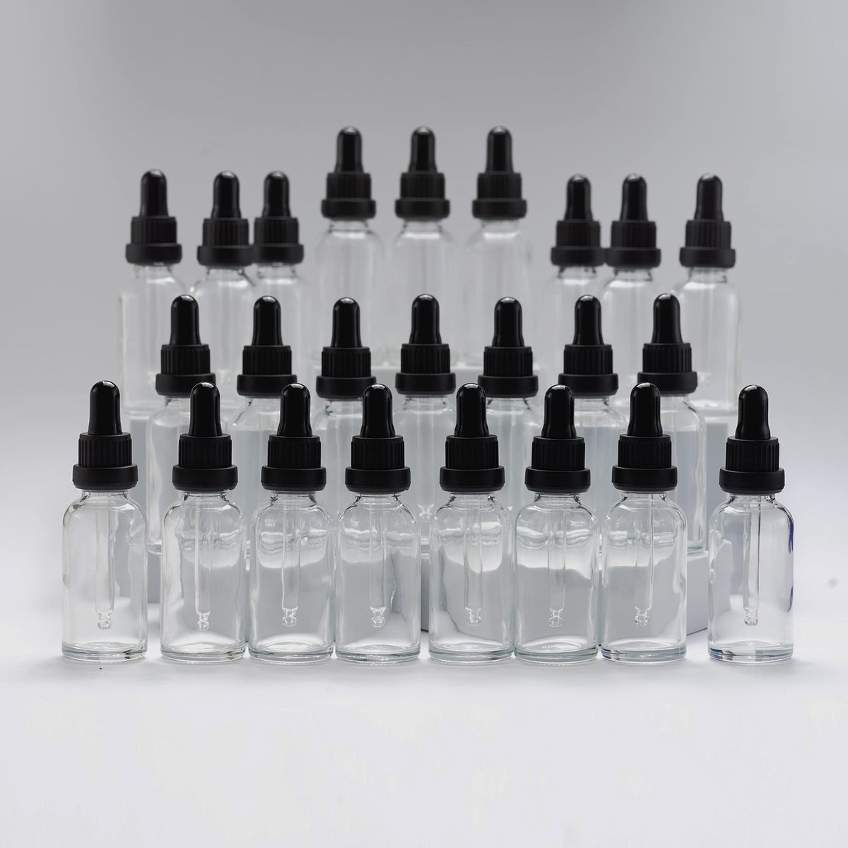 Omgoods - 30ml Transparante Glazen Druppelfles met Pipet