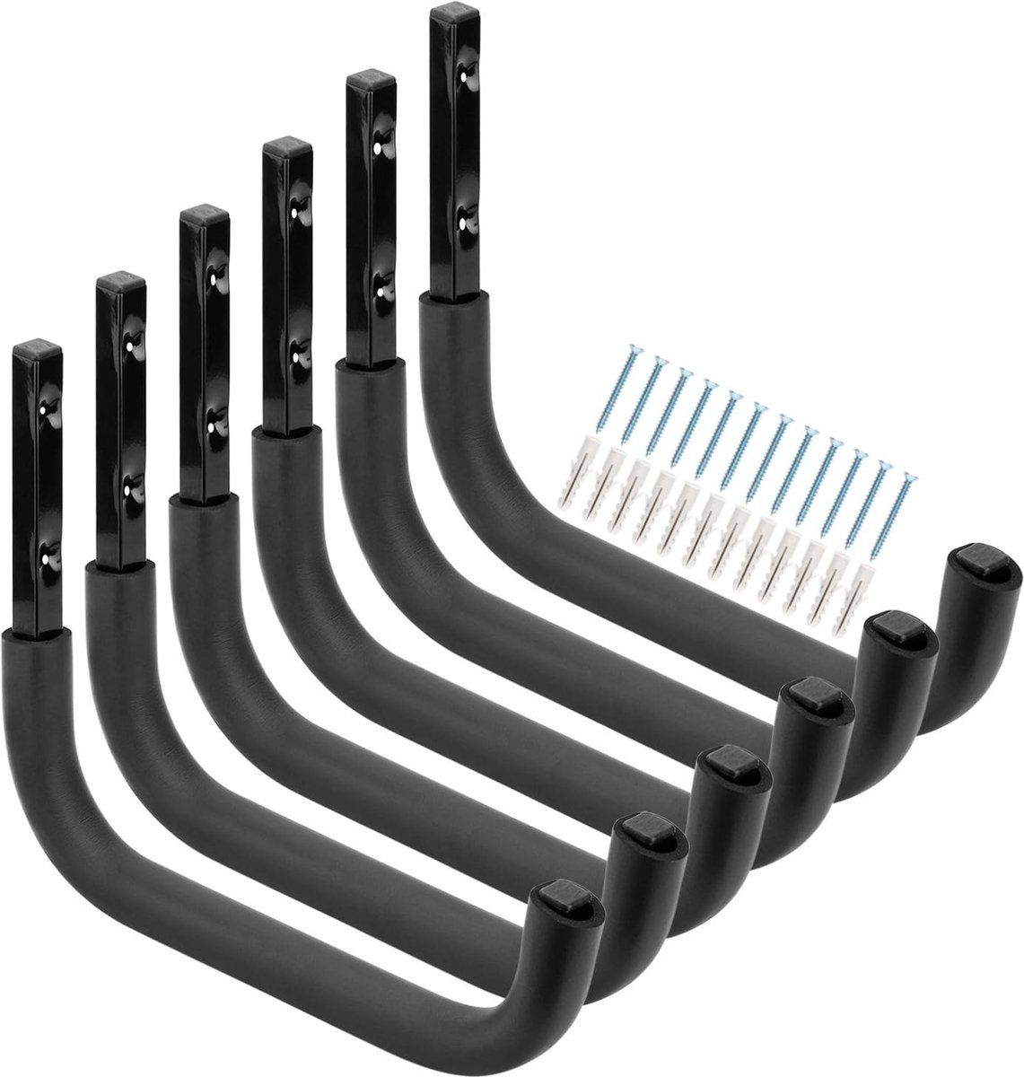 Omgoods - Heavy Duty Garage Storage Hooks - Wandbevestigde Haak voor Gereedschap en Fietsen