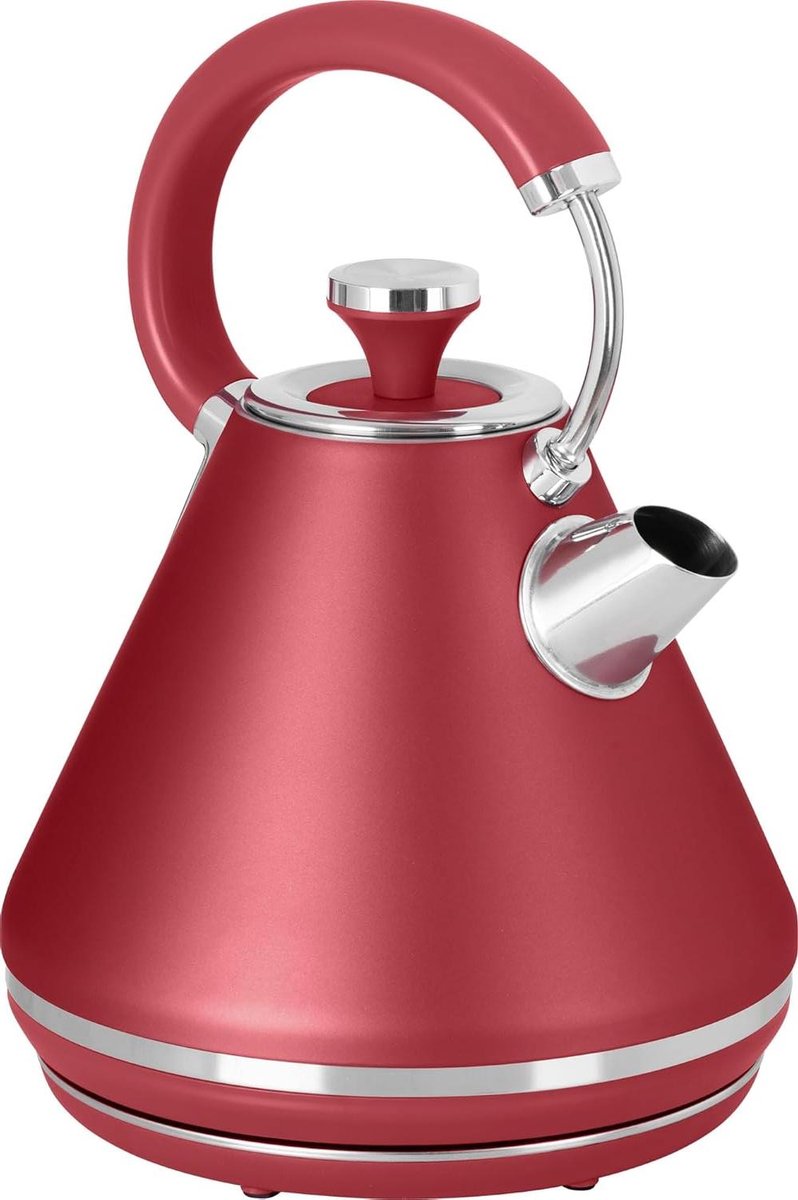 Elektrische Waterkoker - Waterkoker - Snel Water Koken - Mat Rood Design - 17 Liter - Matrood