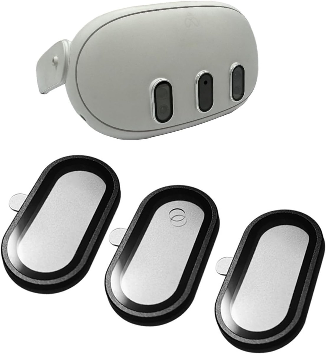 compatibel met Meta Quest 3 accessoires, 9H Anti-krassen lensbeschermglas HD VR-accessoire, krasbestendige beschermhoes, hoge resolutie lenshoes, VR-lensbescherming, stofbescherming