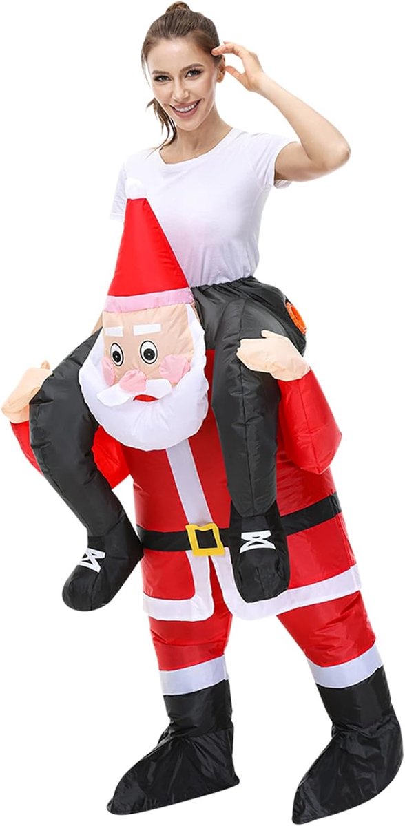 Opblaasbaar Kerstkostuum Opblazen Kerst Outfit Halloween Festival Kostuum Carnaval Xmas Pak