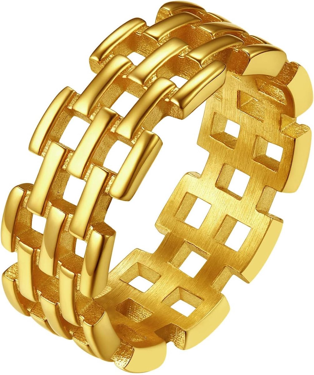 Ringen maat 7-14 hypoallergeen chirurgisch staal sieraden ring