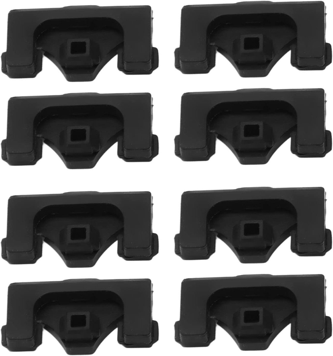 Friteuse Siliconen Bumper Beschermhoesjes Airfryer Beschermen Hittebestendig & Krasvrij 8 stuks Zwart
