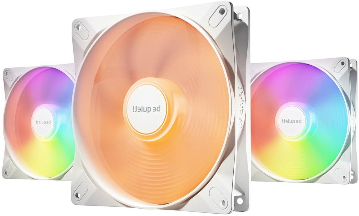 PC Ventilatoren Set - Computer Koeling - PC Bouwen - ARGB Verlichting - 140mm - Wit