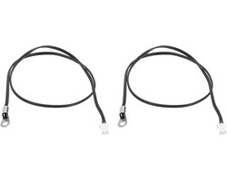 2 stuks 50K NTC thermosensorsonde, roestvrij staal, gevoelige temperatuursensorsonde, 15,7 inch digitale thermometer, verlengkabel, Temp-sensor voor elektrische apparaten