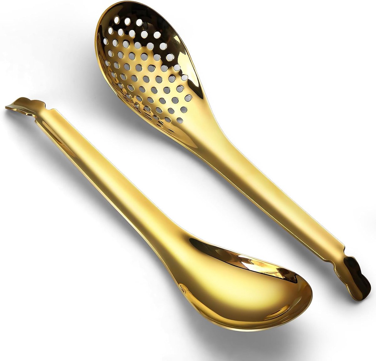 Soeplepels en serveerlepel, kaviaarlepel voor soep, opscheplepel kleine lepel met sleuf diner gebruiksvoorwerpen voor thuis keuken restaurant buffet