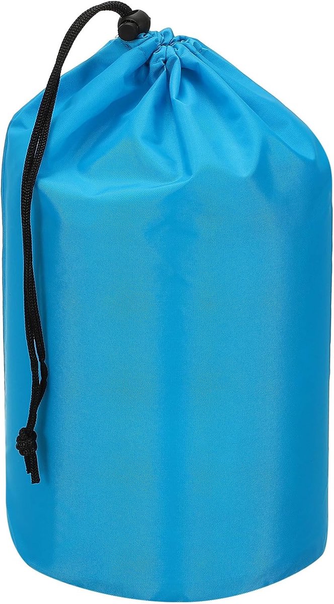 Stuff Sack, 9 x 17 Inch Waterdichte Outdoor Opbergzak Draagbare Trekkoord Stofklep Tas Lichtgewicht Slaapzak voor Camping Wandelen Backpacking, Blauw