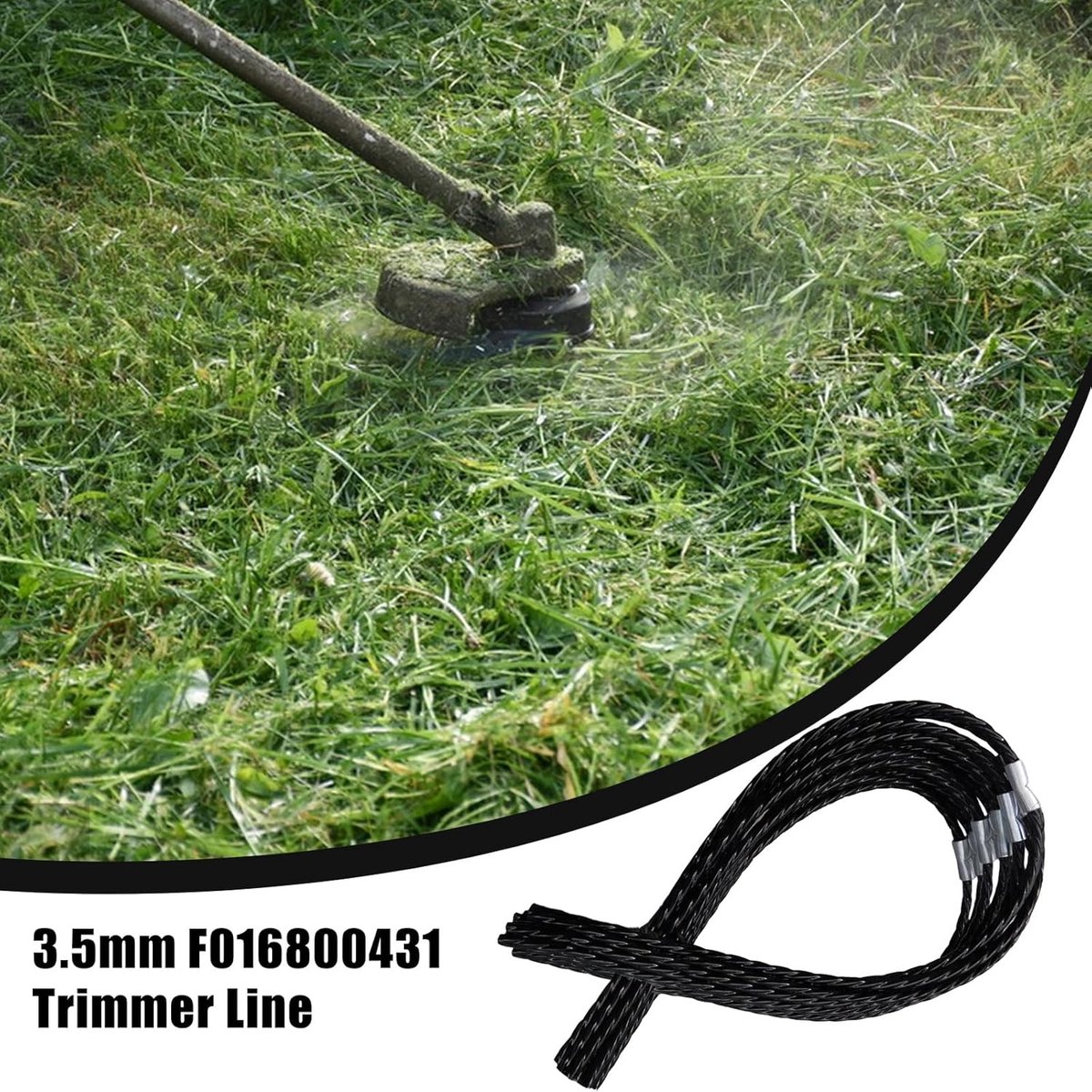 Compitabel Met Bosch F016800431 trimmerlijn, extra sterke snijdraad grastrimmer spoellijn compatibel met Bosch AFS 23-37 bosmaaier, 37 cm × 3,5 mm (20)