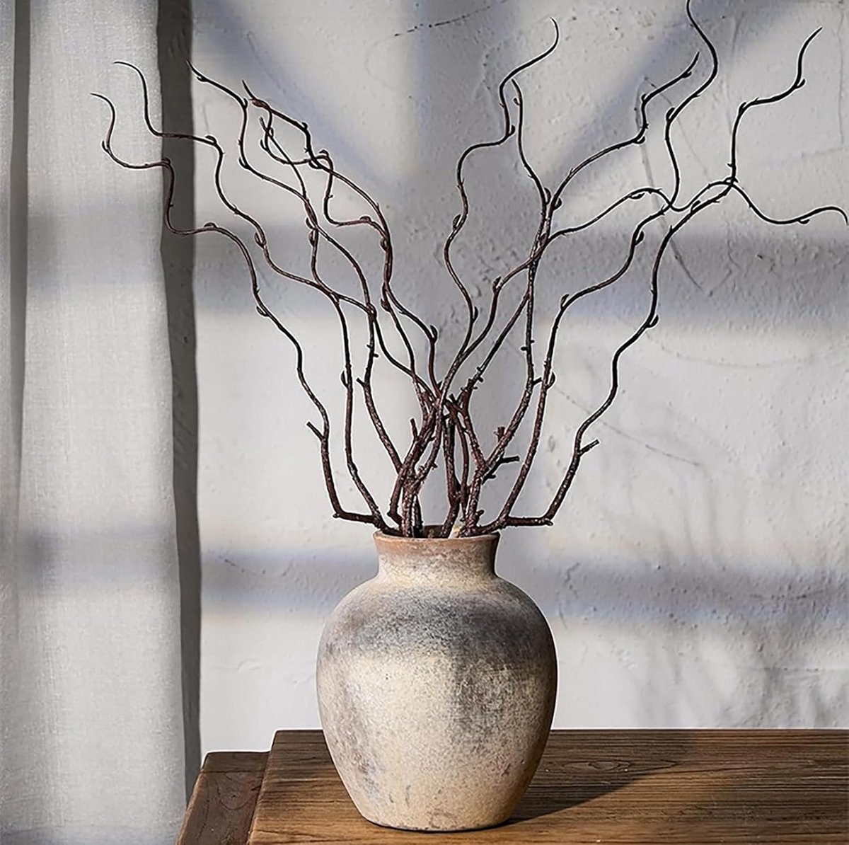 Ceramische vaas 15 cm - Terracotta - Boho stijl - Perfect voor droog en vers bloemen - ShopVlot