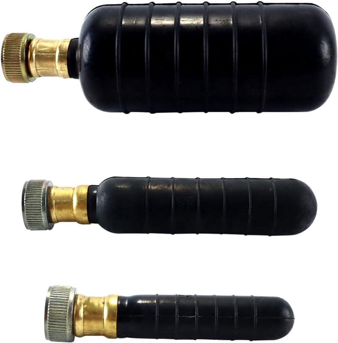 SnelShoppen - 3-delige afvoerblaasset - Rubber reinigingsblaas voor afvoerbuizen 2,5-15 cm - Ontstopper voor badkamergootsteen, keuken en riolering