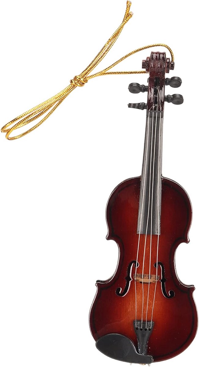 Ornement suspendu de violon miniature, magnifique mini ornement d'affichage d'instrument de musique en résine portable - ShopVlot