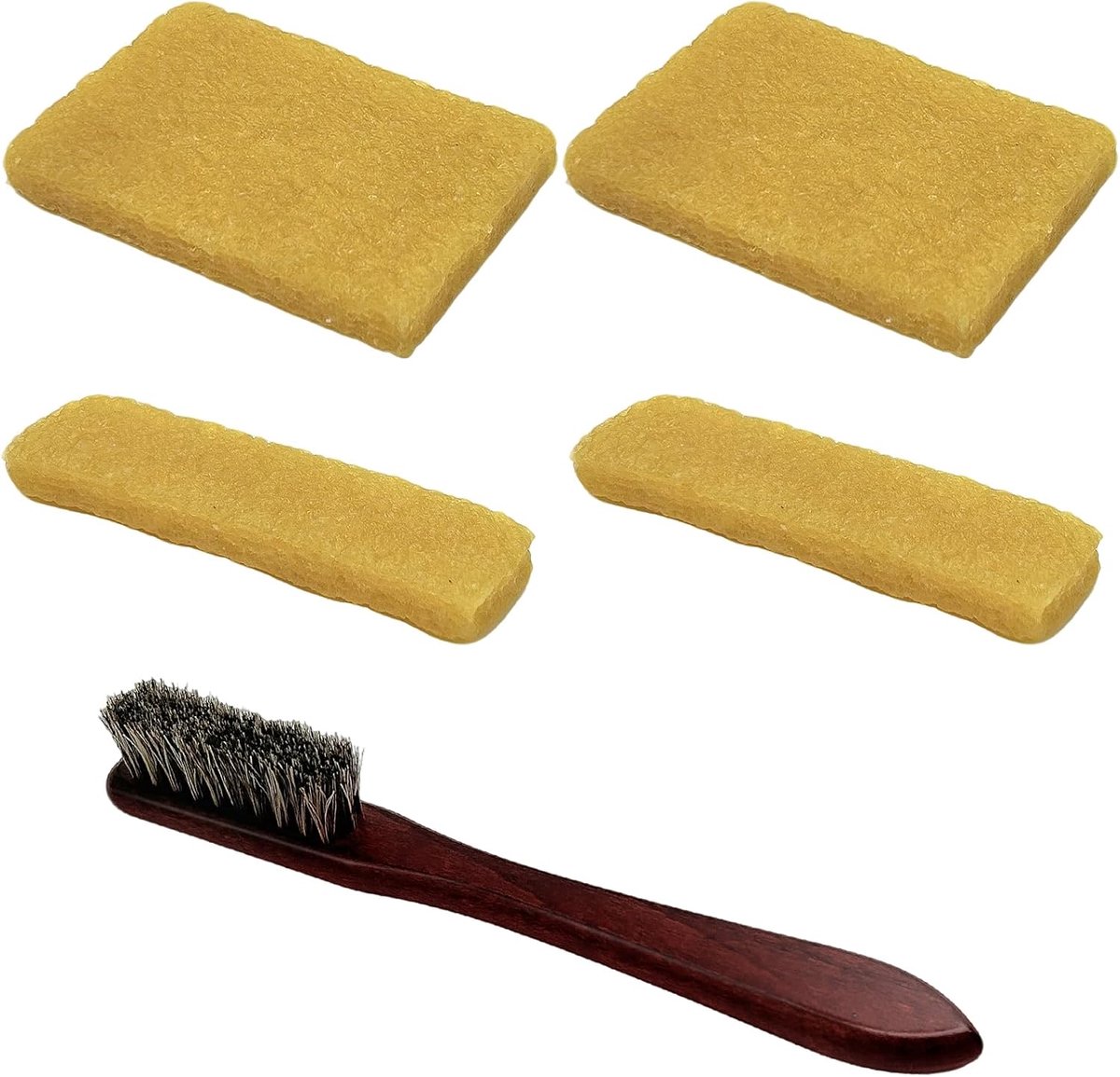 Pack of 4 Glue Erasers, 2.4 x 8.2 x 1 cm, 5 x 7 x 1 cm, Rubber Cleaning Eraser, Cement Gum, Adhesive Residue Remover - ShopVlot