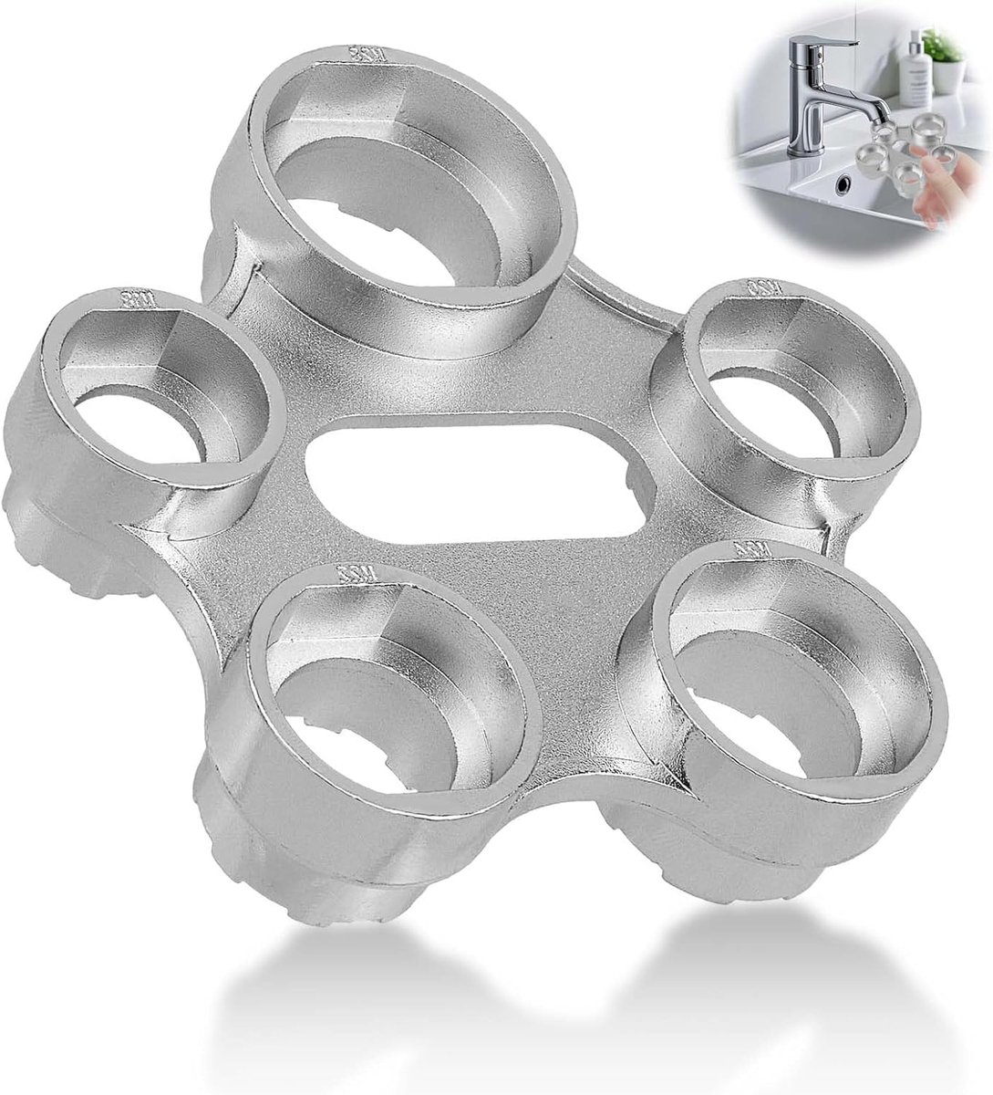 Aerator Mounting Wrench, 10 Sizes, Universal Jet Regulator, Service Key, Replacement Aerator, Water Tap, Strainer - ShopVlot