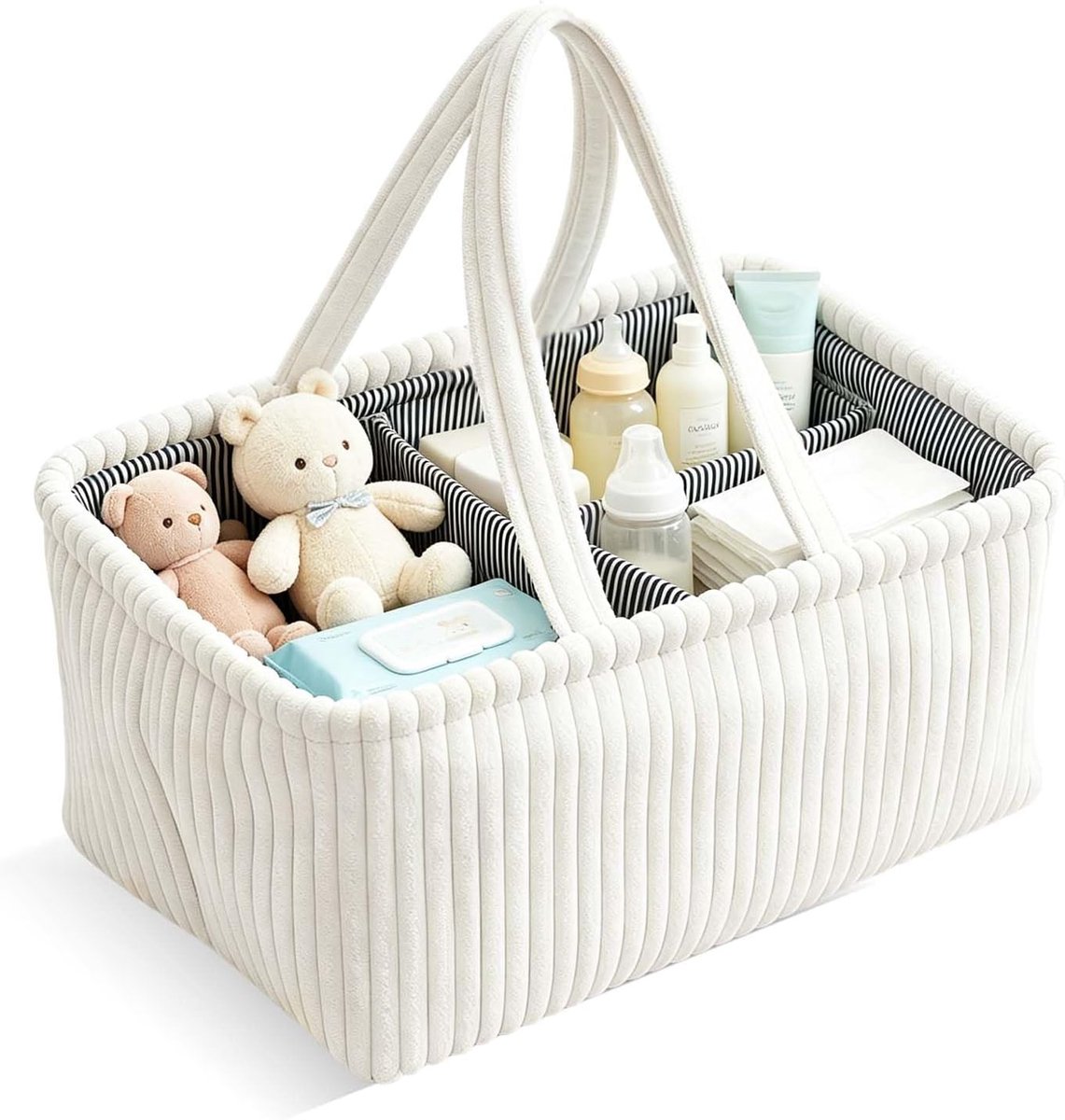 SnelShoppen - Diaper Bag Organiser – Luier Organiser voor Kinderen met Afneembare Compartimenten, Draagbare Verzorgingstas voor Baby, Ideaal voor Nat