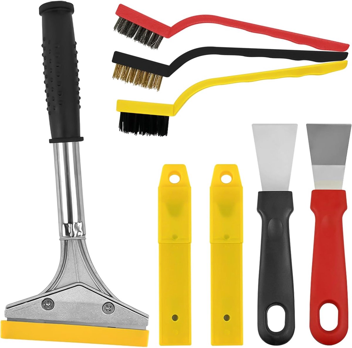Wallpaper Remover Spatula Set Knife Scraper Brushes Tools Stainless Steel - ShopVlot