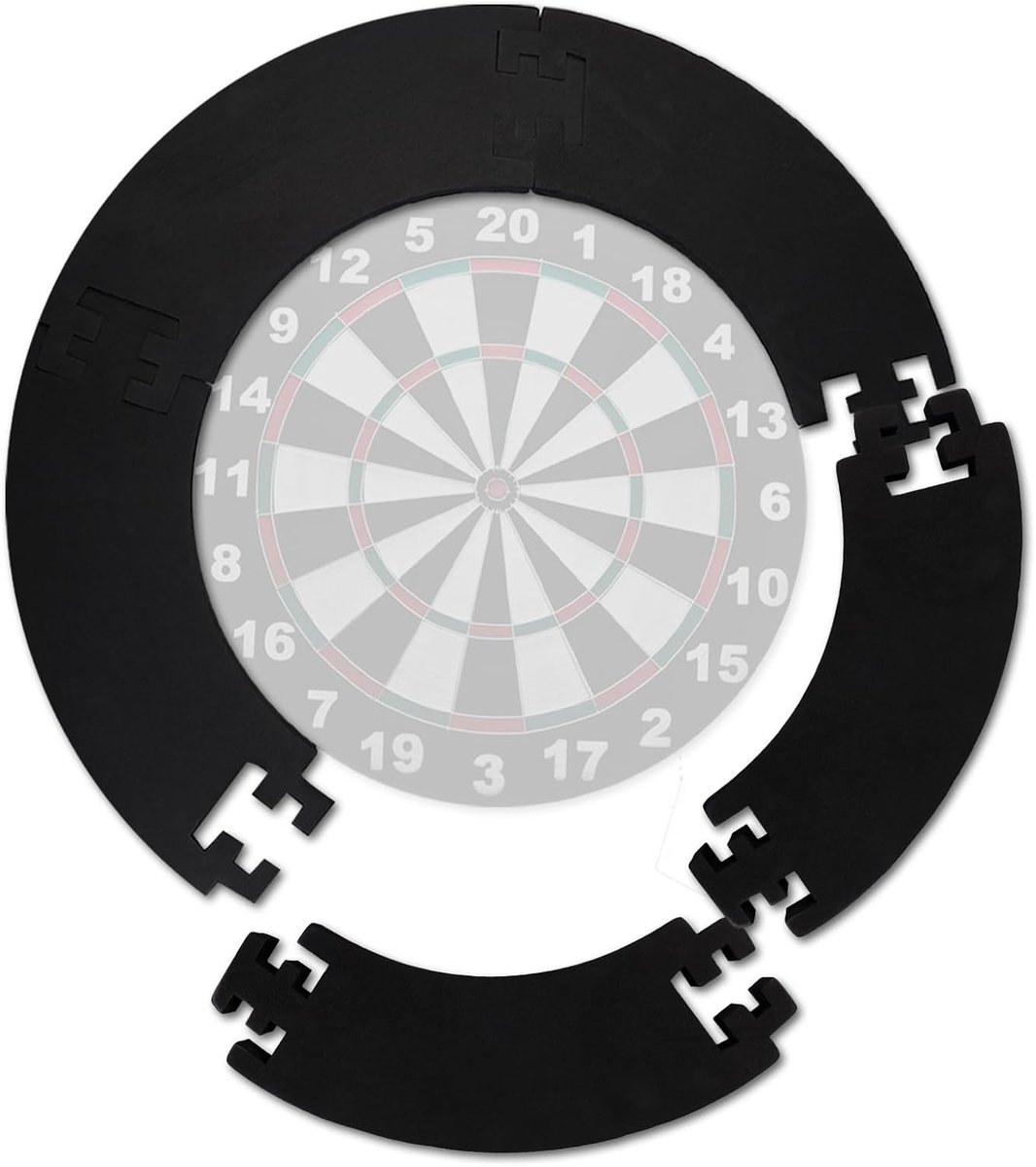 SnelShoppen - Dartbord Surround, Eva Dart Wandbescherming - Beschermring voor 45 cm Dartbord, Buitenring 71.5 cm, Voorkomt Wandbeschadiging, Geschikt