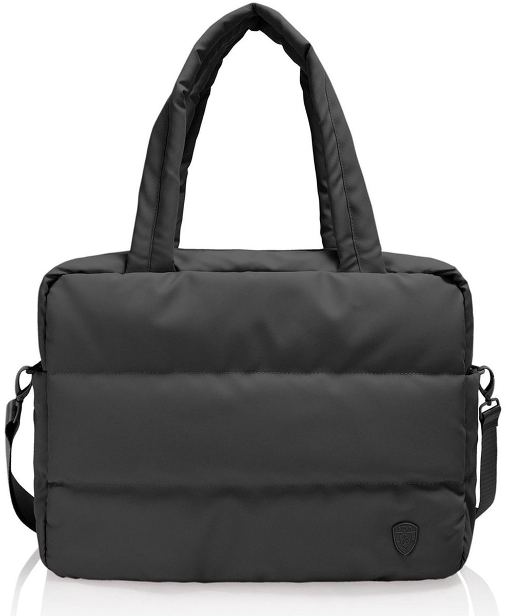 HEYS reistas schoudertas met laptopvak The Puffer Personal Bag Black zwart