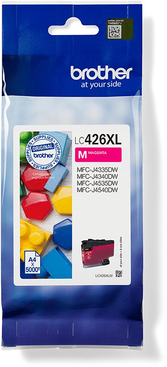Inktcartridge brother lc-426xlm rood | 1 stuk | 5 stuks