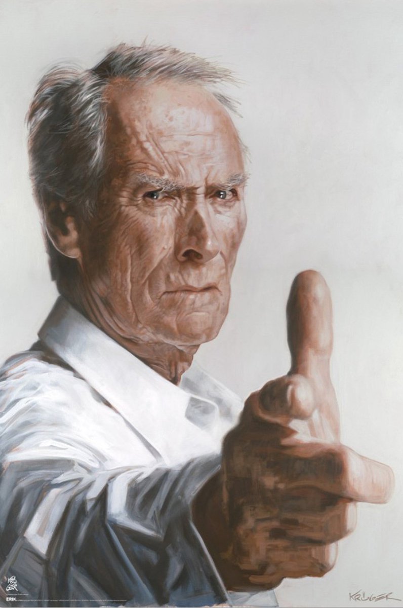 Grupo Erik Poster Sebastian Kruger - Clint Eastwood 61x91,5cm Divers