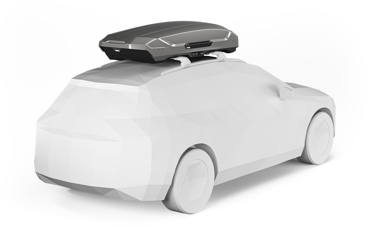 Thule Motion 3 XL Titan Glossy - Dakkoffer - 2 zijden te openen - 75kg laadvermogen – 490 L inhoud – foto 3