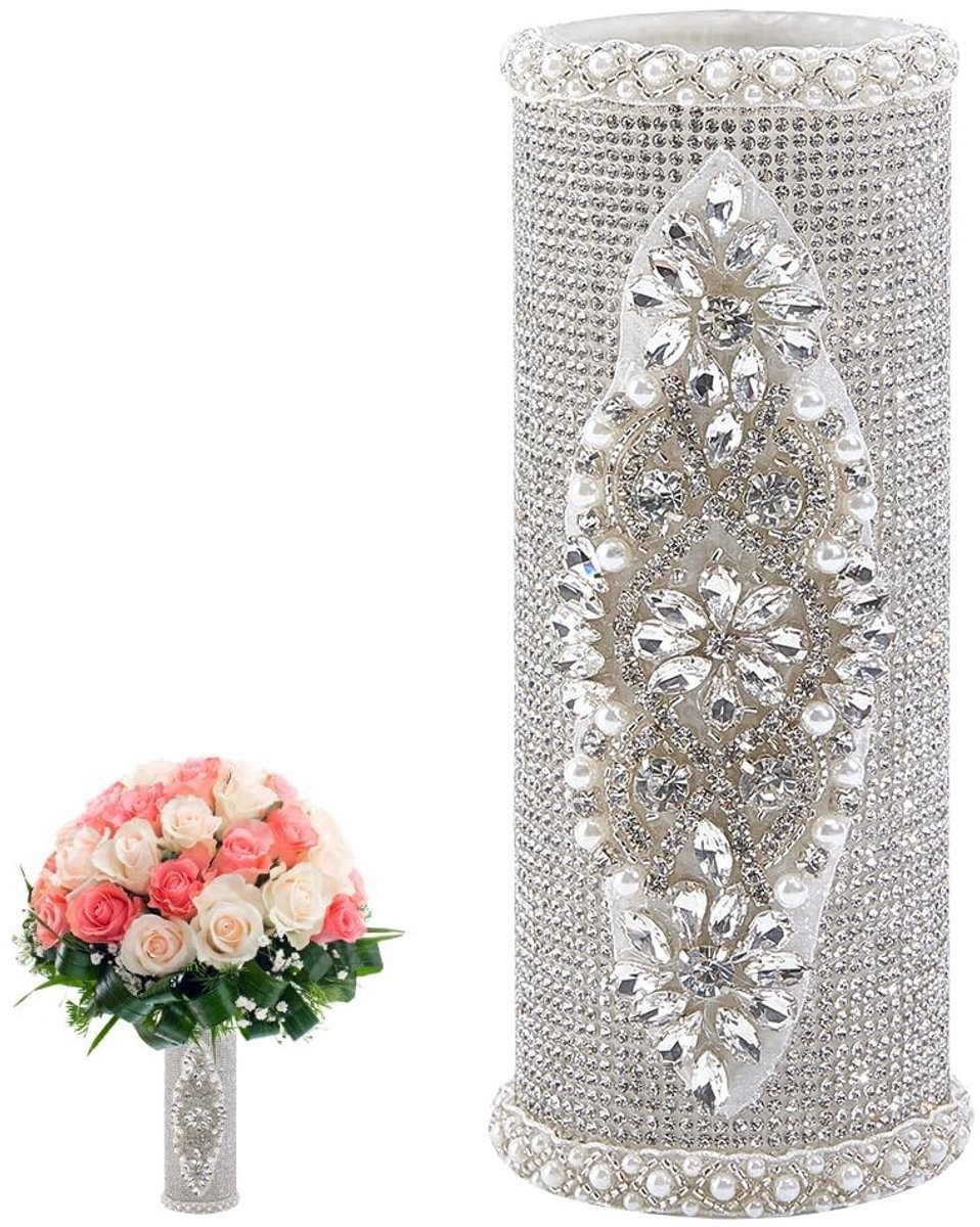 Dailygoods - Bruidsboeket Houder met Strass voor Kunstbloemen en Decoratie