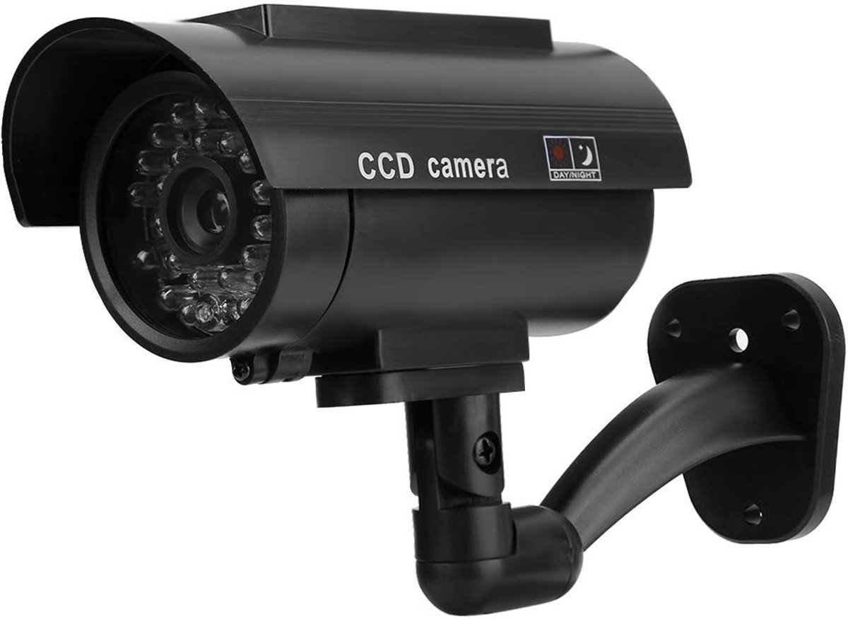 Dailygoods - Simulatiecamera - Beveiligingscamera - Waterdicht - LED-knipperfunctie - Nep-camera - Voor binnen en buiten - Imitatie beveiligingscamera