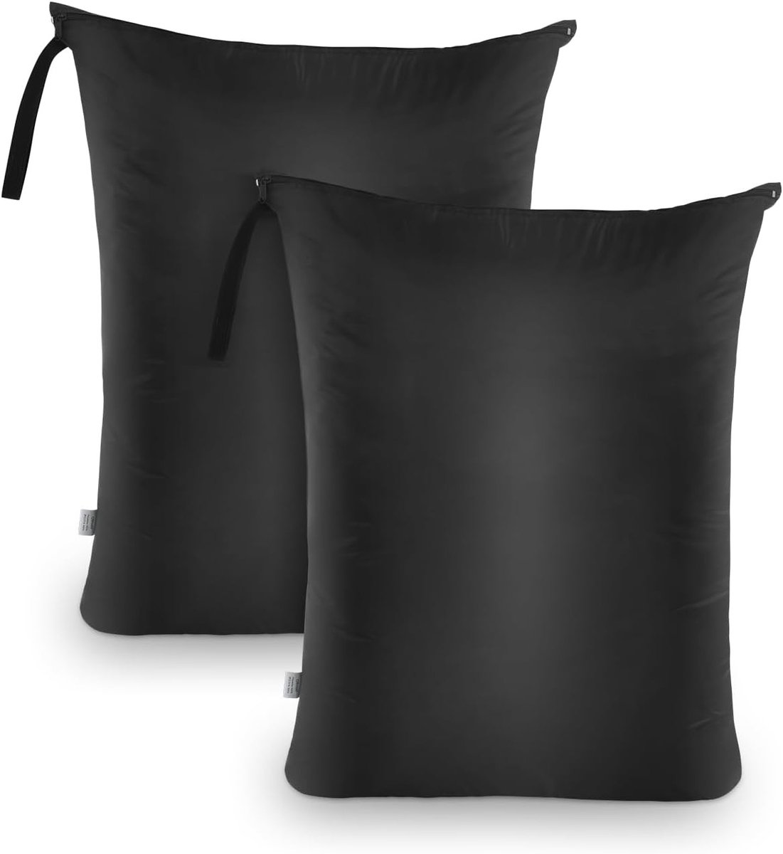 Wasnetjes met ritssluiting - Zwart - 60 x 80 cm - Waterdichte Natte Kledingzak van 210D Oxford Stof - Voor Reizen en Sport