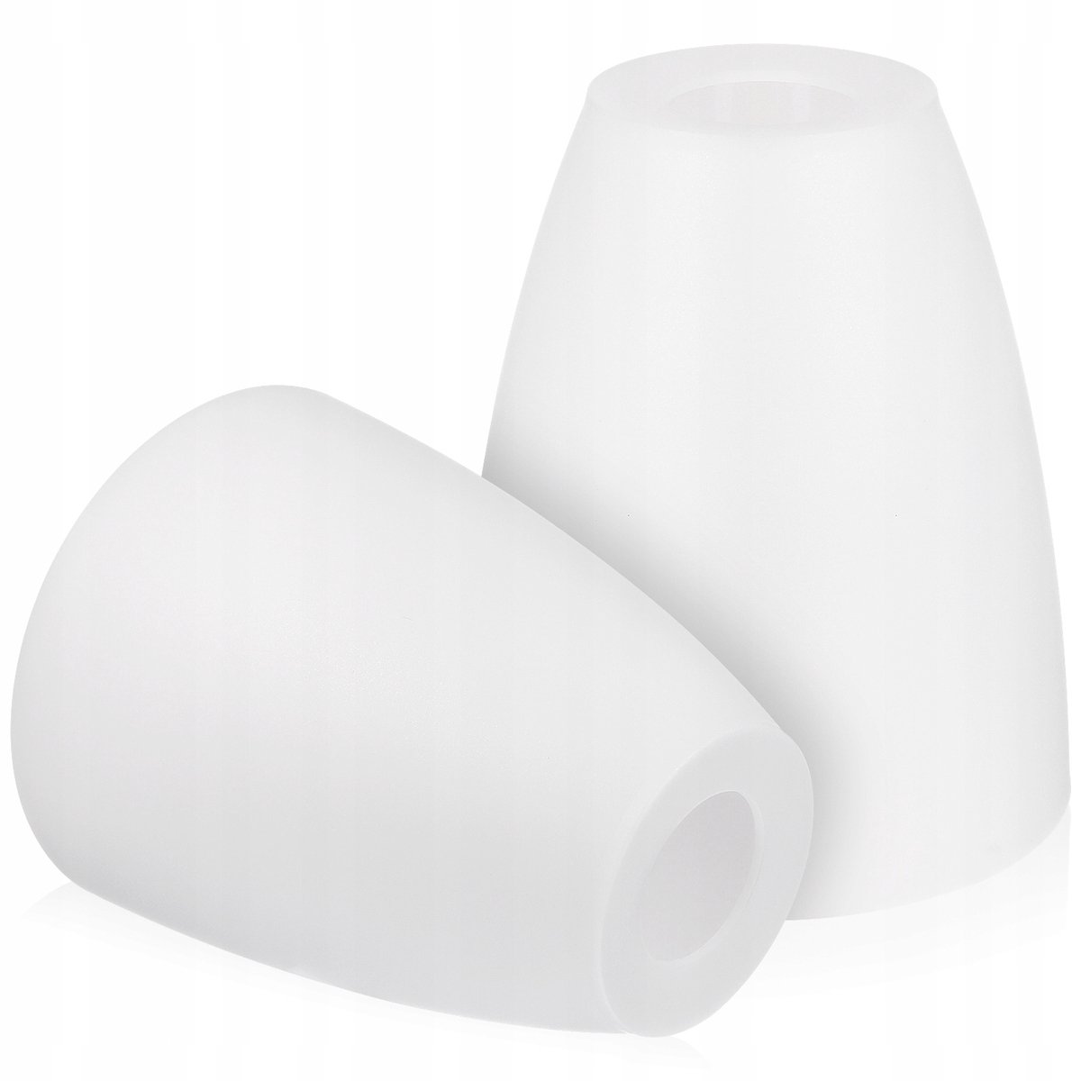 Set van 2 witte kunststof lampenkappen voor tafellampen en vloerlampen