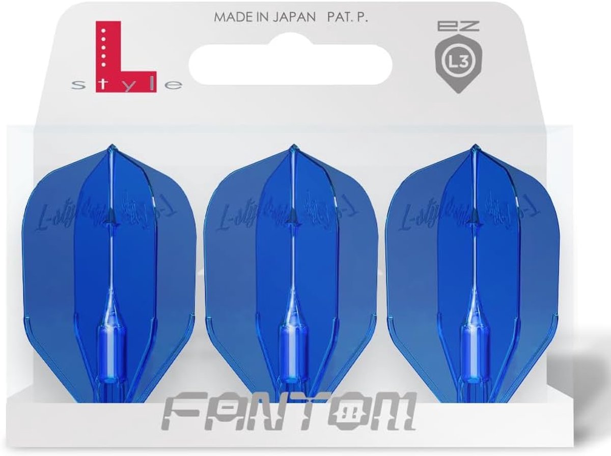 L-Style Fantom EZ L3 Shape Blue - Dart Flights - ShopVlot