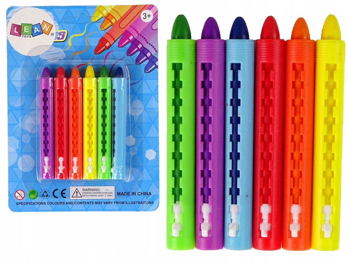 Pastelkleuren Krijtjes Set - 6 Stuks voor Kinderen