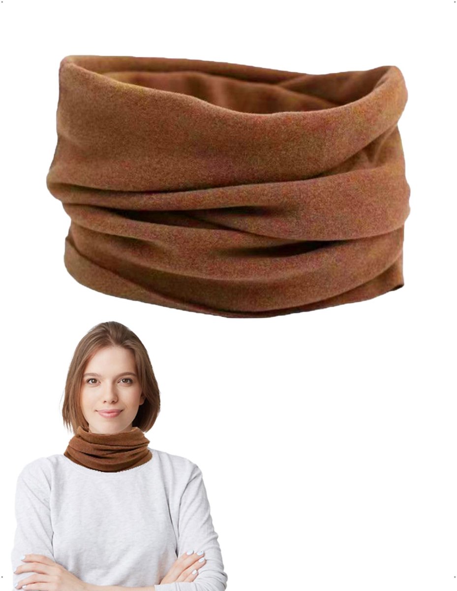 EMOTTOS Damesloop Sjaal Velours Buissjaal, Halsdoek Elastisch Warm Ademend Loop Sjaal Lichtgewicht Gemakkelijk te - ShopVlot