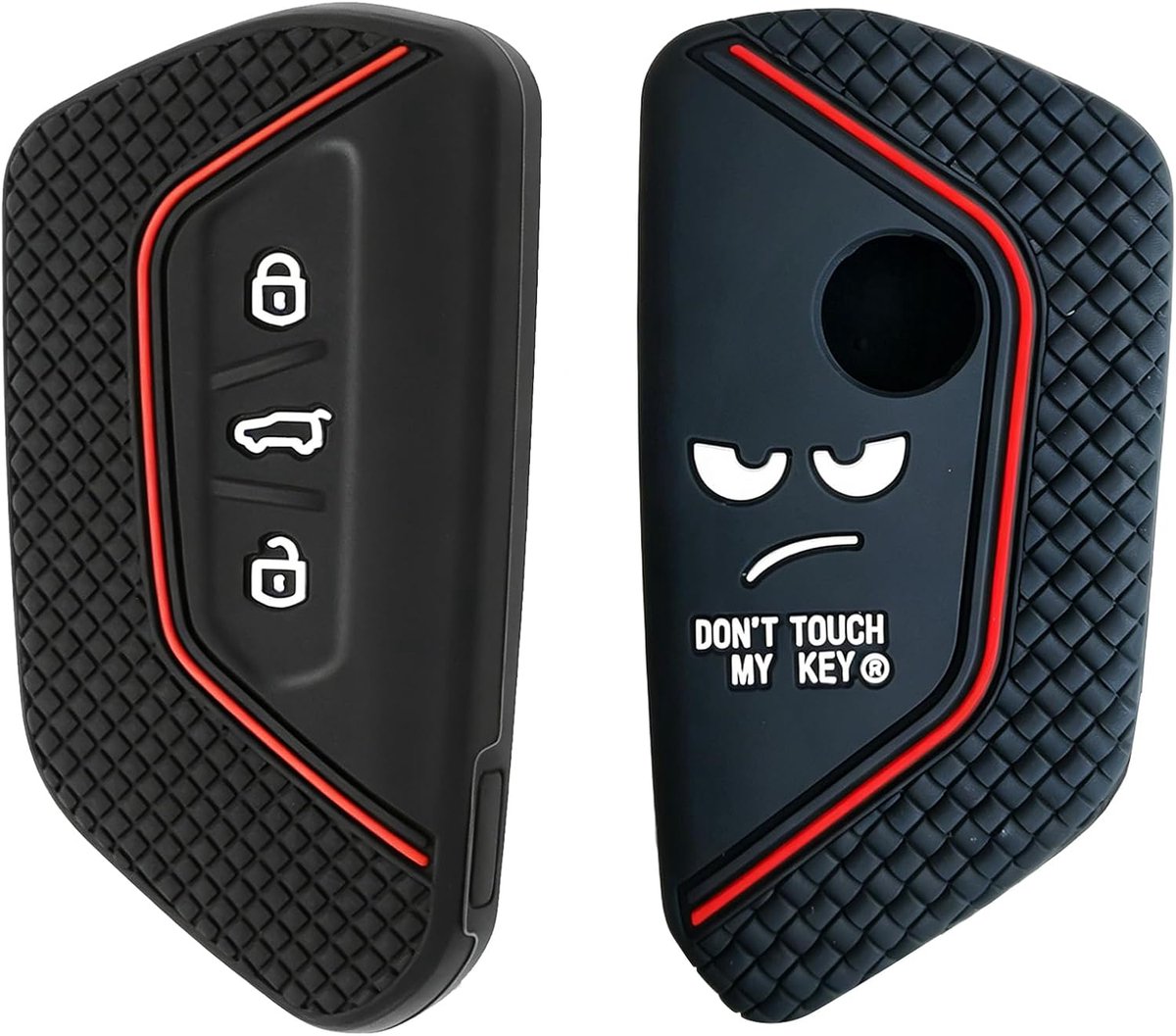 XUKEY 2 Pcs Car Key Cover Silicone for VW Golf 8 E-Golf ID.3 ID.4 - ShopVlot