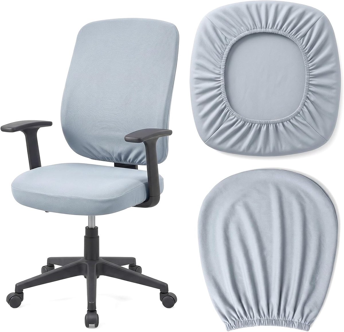 Office Chair Cover Stretch Washable Elastic Protective Cover Backrest Cover Stretch Reusable Backrest Cover and Seat - ShopVlot
