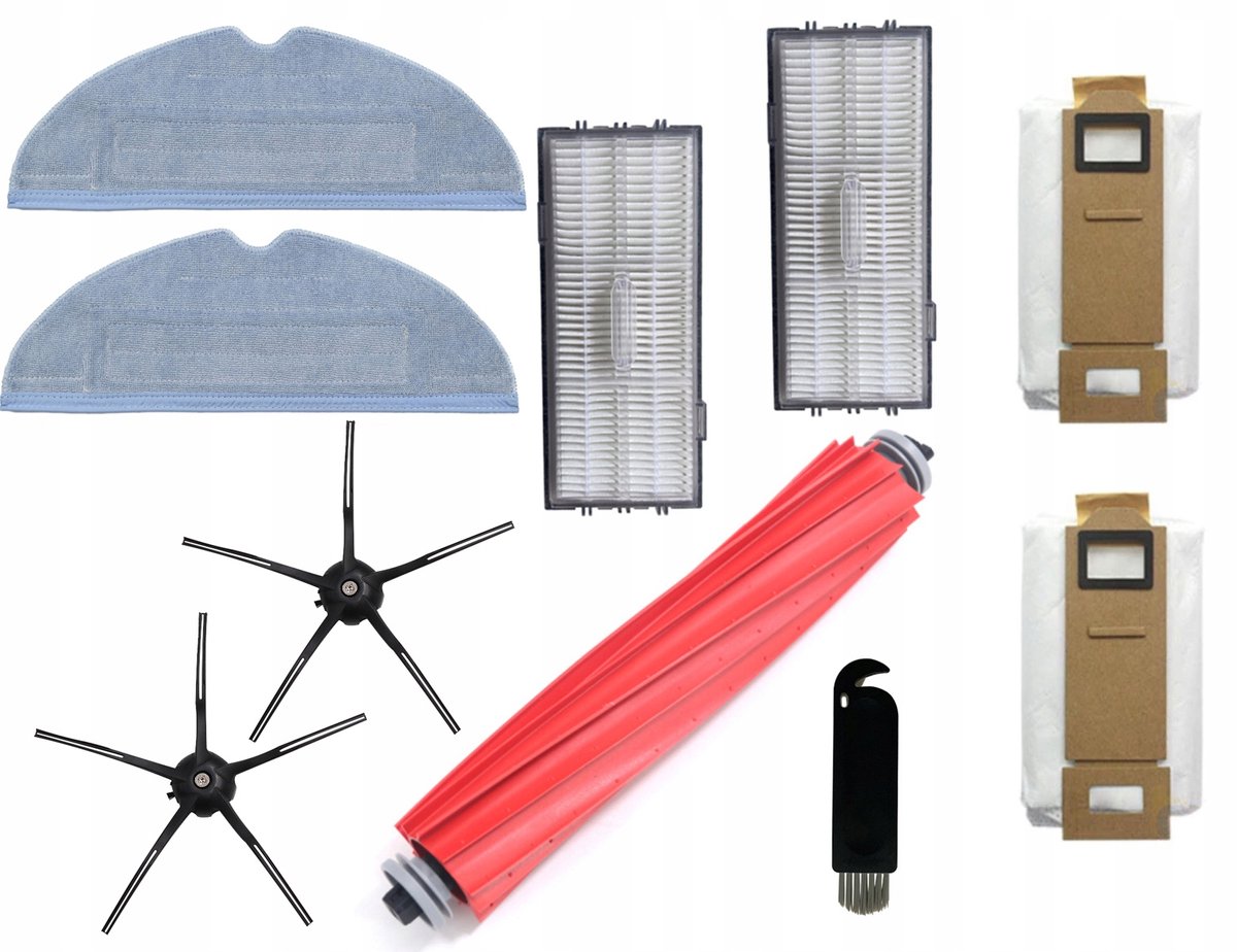 Accessoireset voor Roborock S7, S7+, S7 MaxV: Borstels, Filters, Mops, Zakken