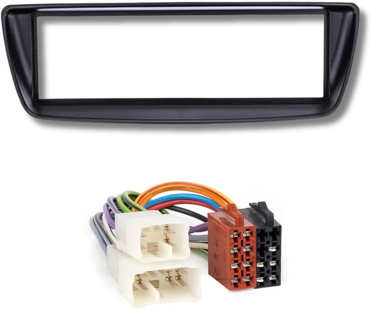 Audioproject A230 - car radio built-in set radio front adapter compatible with Toyota Aygo recessed frame black - ShopVlot