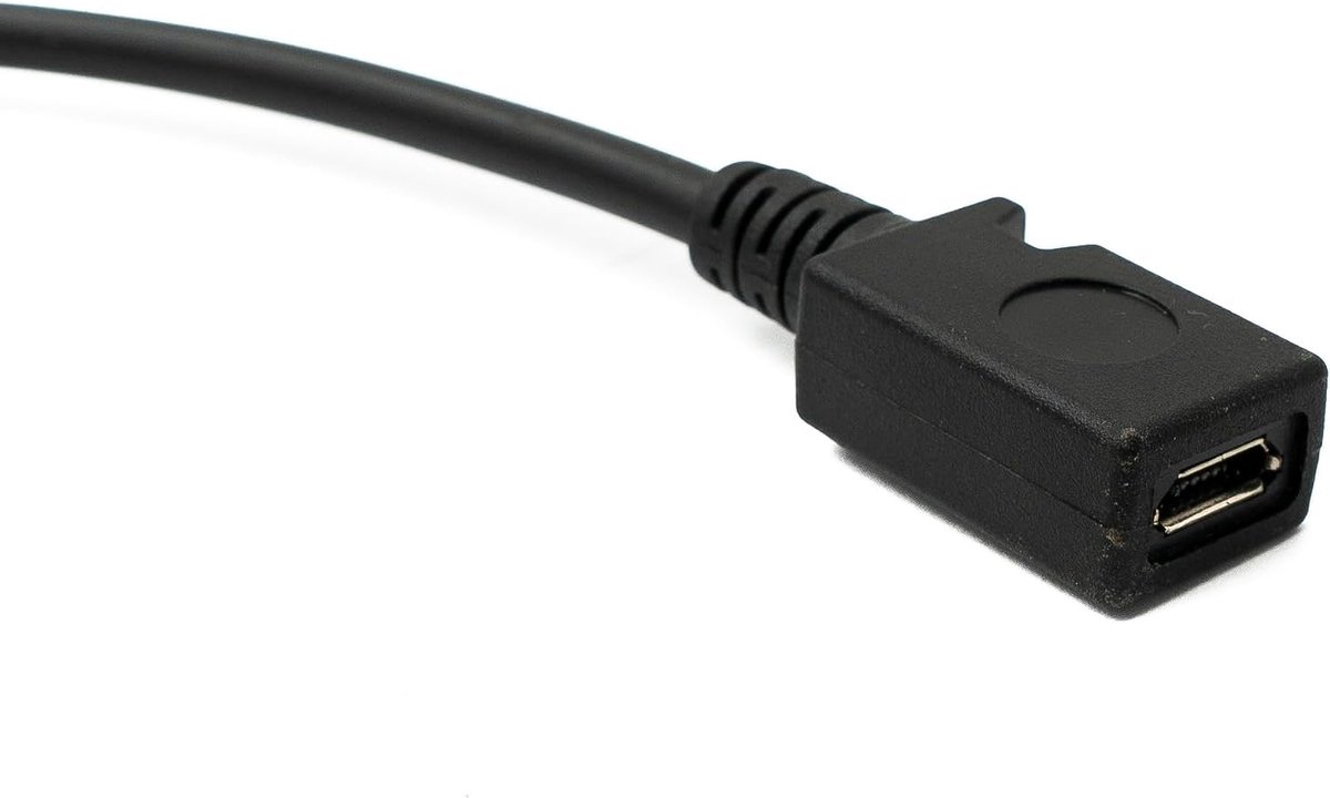 USB 3.1 kabel 30cm type C naar 2.0 Micro B - 180° U-turn hoek - hoge datasnelheid tot 480 Mbit/s - ShopVlot