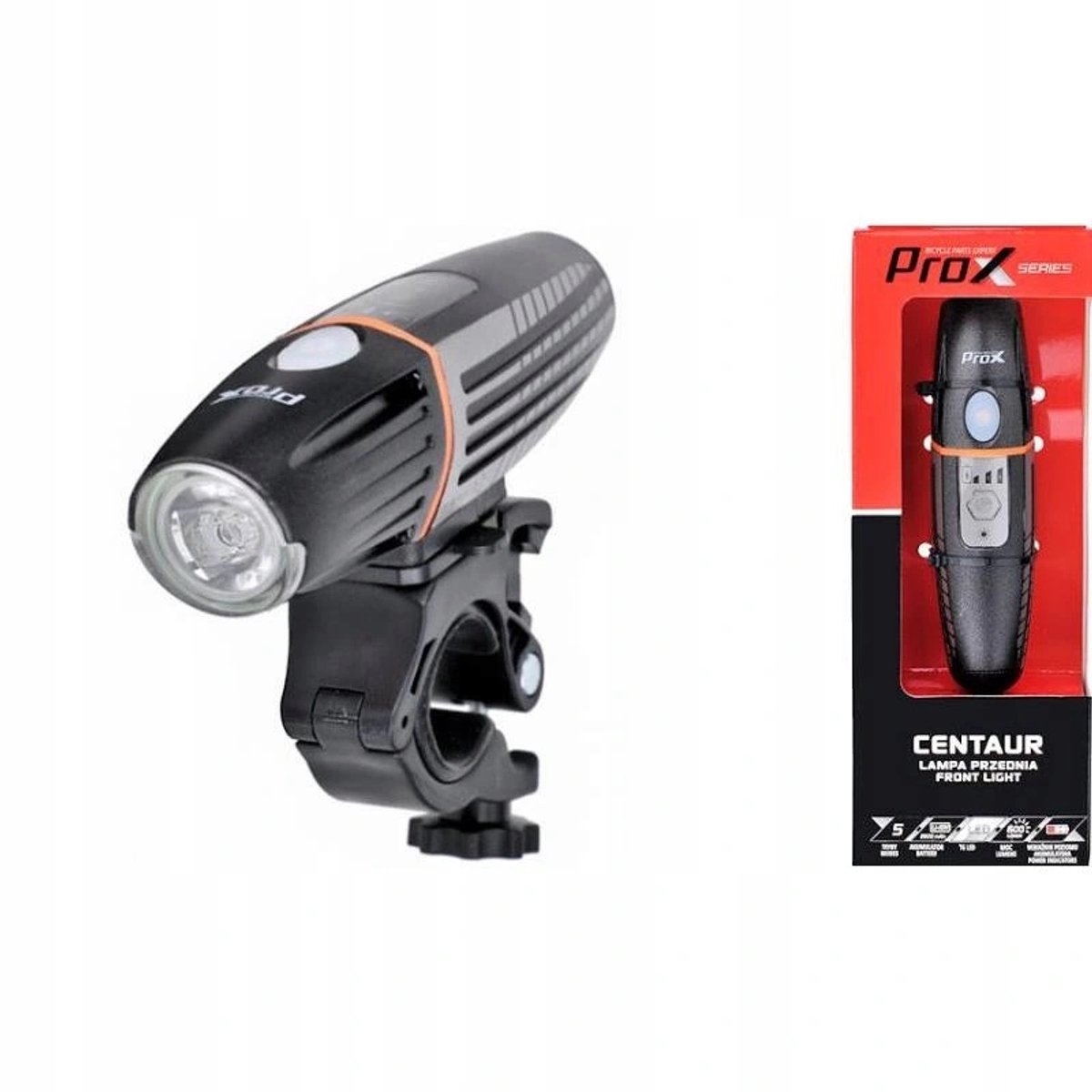 Merkloze Fietslamp Voorzijde 600Lm USB Oplaadbaar