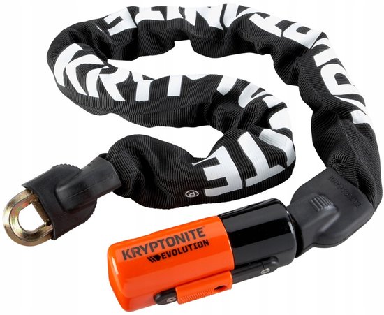 Kryptonite Evolution 1012-ketting met Geïntegreerd Slot - ART-3 Kettingslot Fiets - Fietsslot Ketting Elektrische Fiets - 120 cm - Staal - Zwart van Kryptonite — afbeelding 5