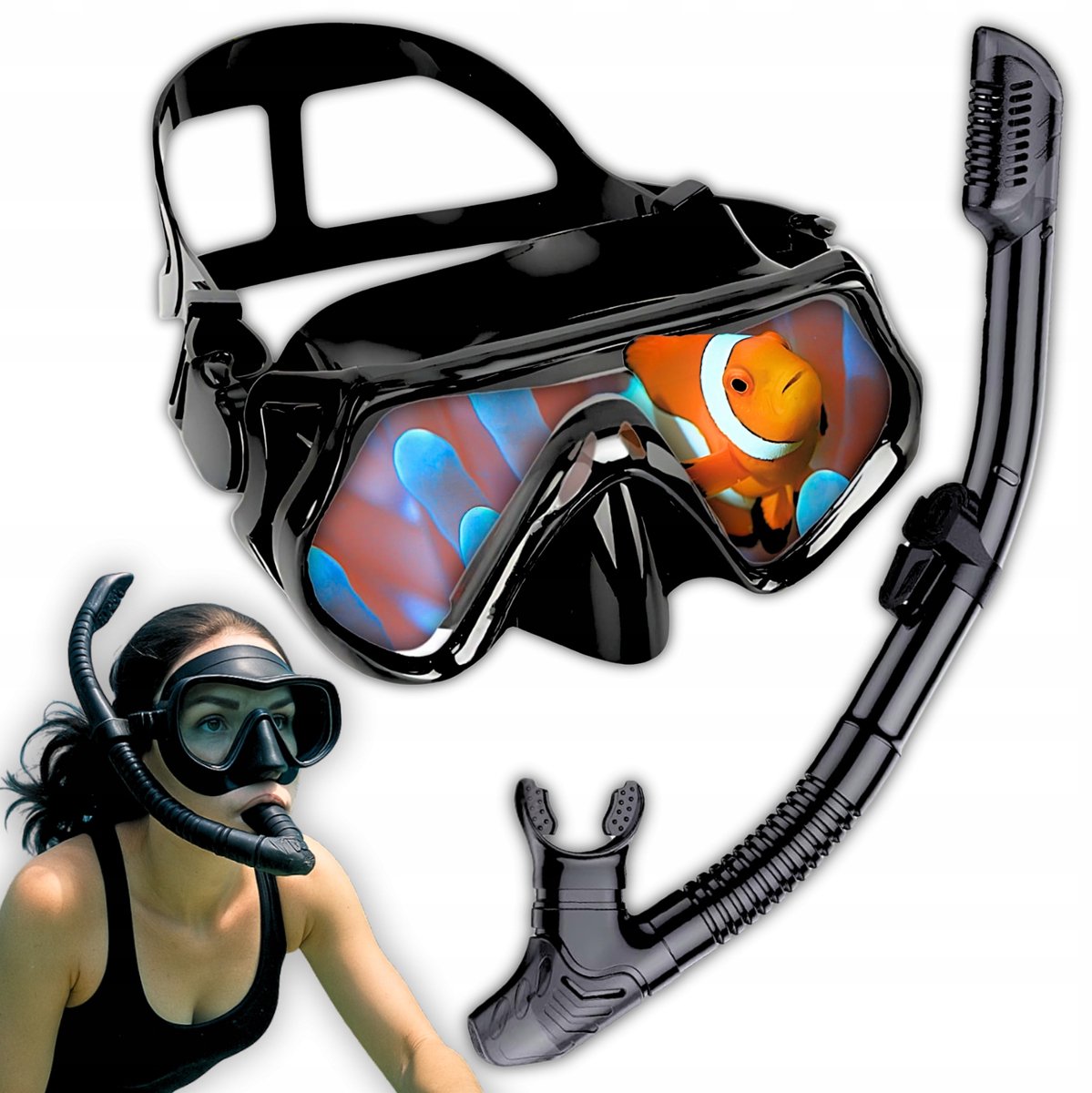 Snorkelset Duikmasker en Snorkel voor Volwassenen en Kinderen