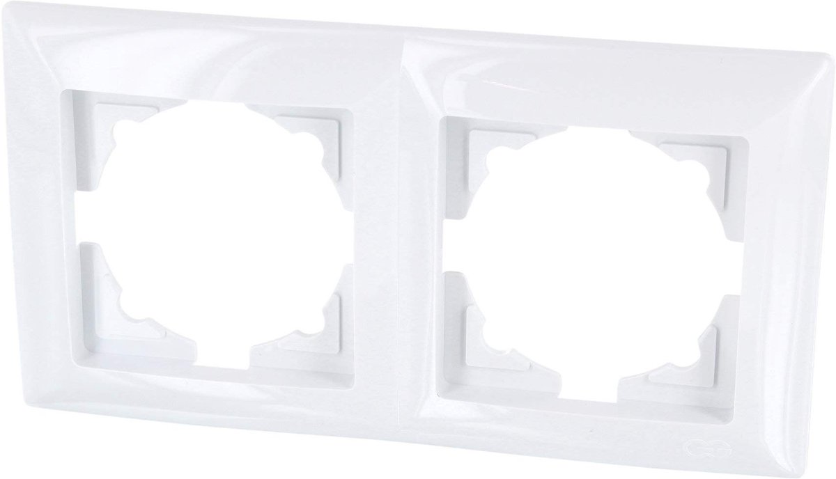 Tweevoudig inbouwframe, Serie G1, reinwit