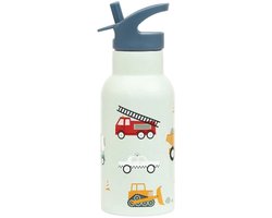 A Little Lovely Company - Dubbelwandige RVS drinkfles thermos - Voertuigen