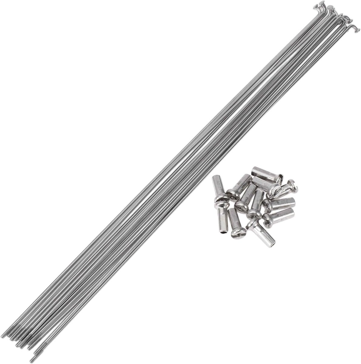 A ABSOPRO 12 Set 14G Fiets Spaken 277mm Fiets Wiel Spaken 304 Rvs Zilver Tone - ShopVlot