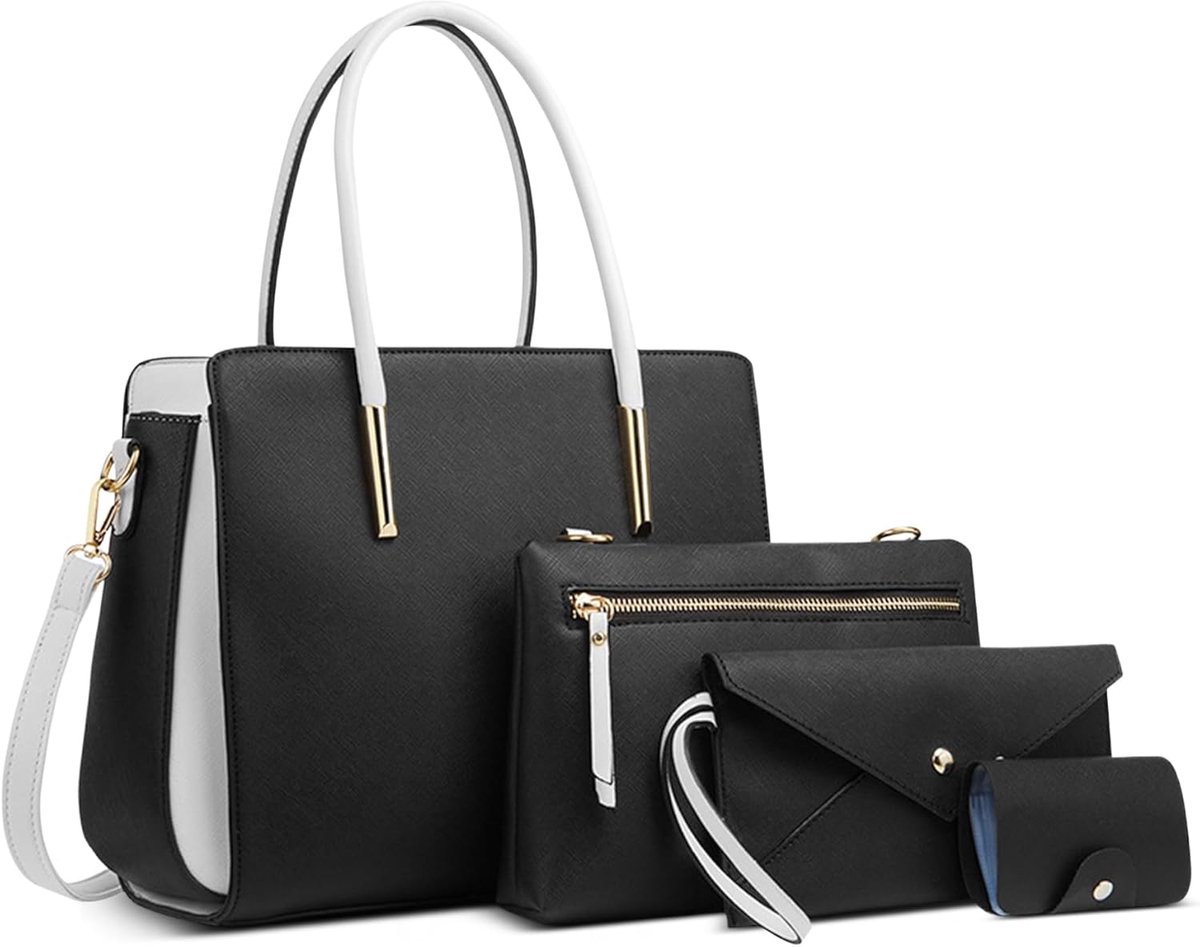 Women's Handbag Set of 4 Fashion Shoulder Bag Card Holder Bag Top Handle Elegant Holiday Work Travel Party Waterproof - ShopVlot