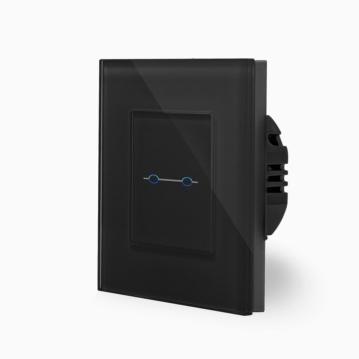 LUX Double Touch Dimmer Light Switch On/Off 1-gang in Glass Frame in Black 2 Way Glass Touch Switch Series Light - ShopVlot