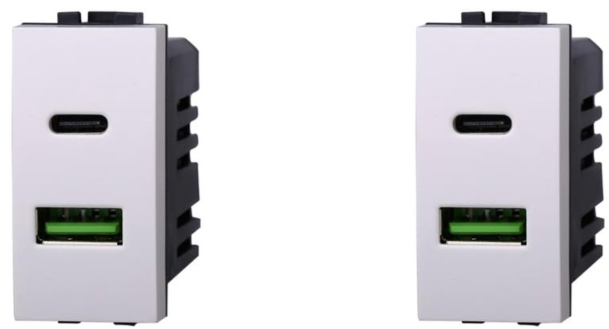 Dual USB Charger 3.1 A - 2 Poorten - Wit - Snelle oplading voor apparaten - ShopVlot