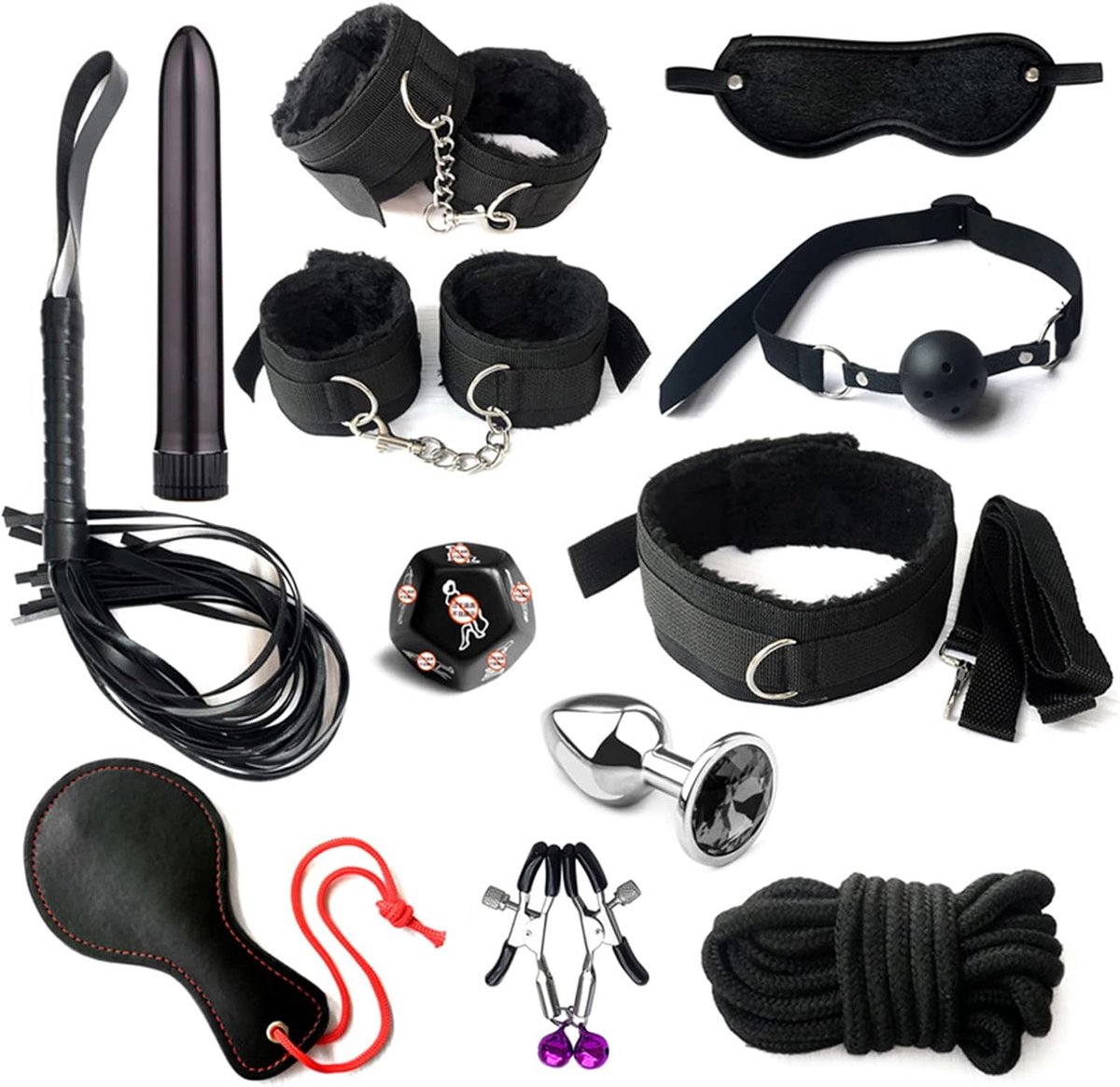 ETOMEY Thickened Plush Set, Ultimate Couples Play Accessories, 13-Piece - ShopVlot