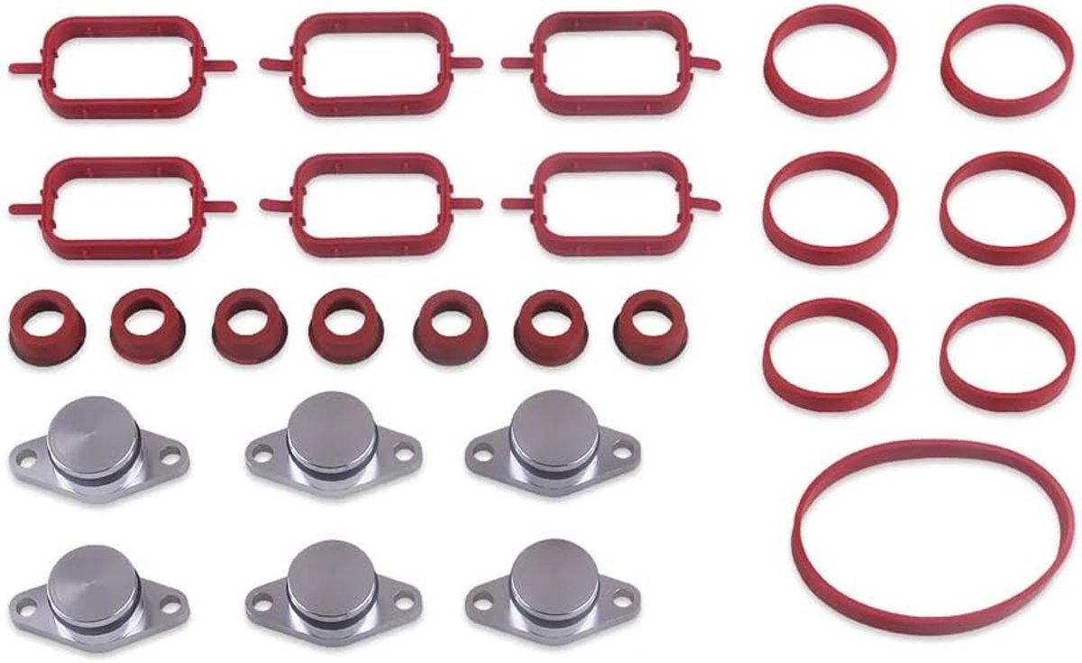 18Pcs 4 x 22mm Kit de Suppression Clapets d'Admission pour M47 M47N M47TU M47TUD20, Joint Bouchon Collecteur - ShopVlot